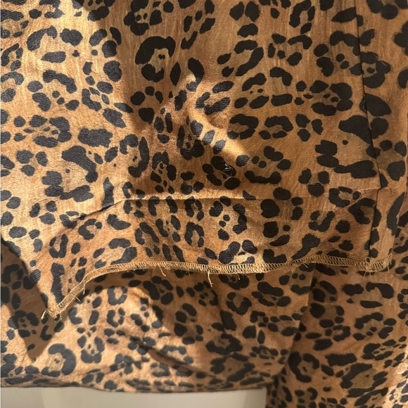 Leopard trousers with removable belt size small - Picture 3 of 5